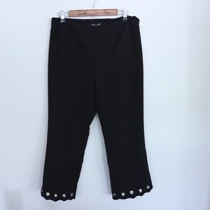 Black Cropped Dress Pants